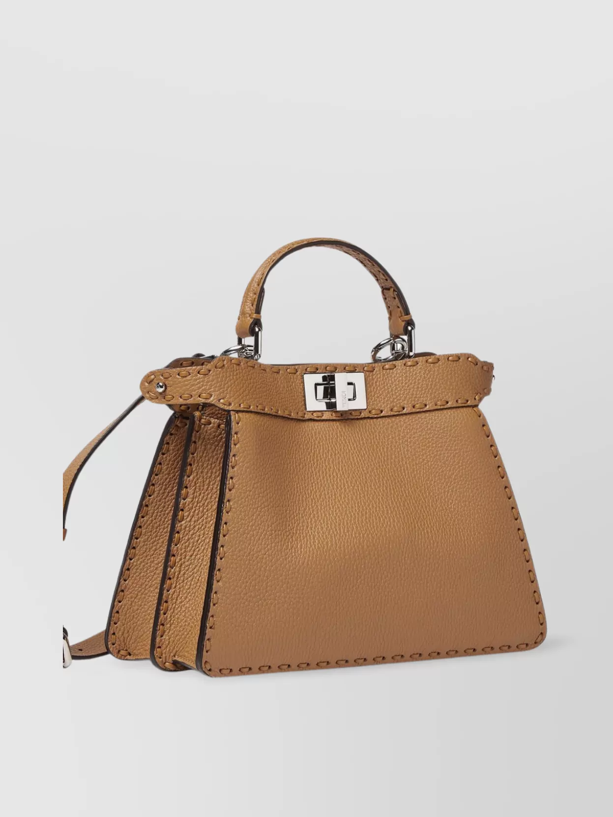Fendi Peekaboo Iseeu Petite Tote Bag In Brown