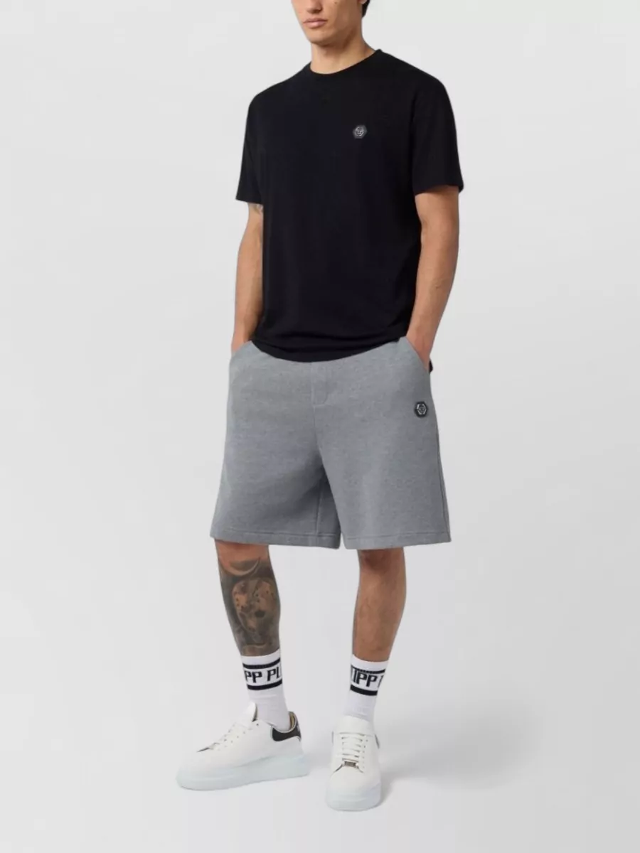 Philipp Plein Logo Appliqué Cotton T-Shirt