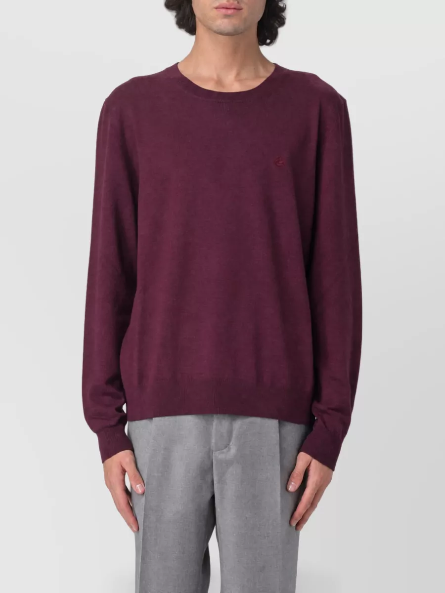 Etro wool crew-neck knitted t-shirt