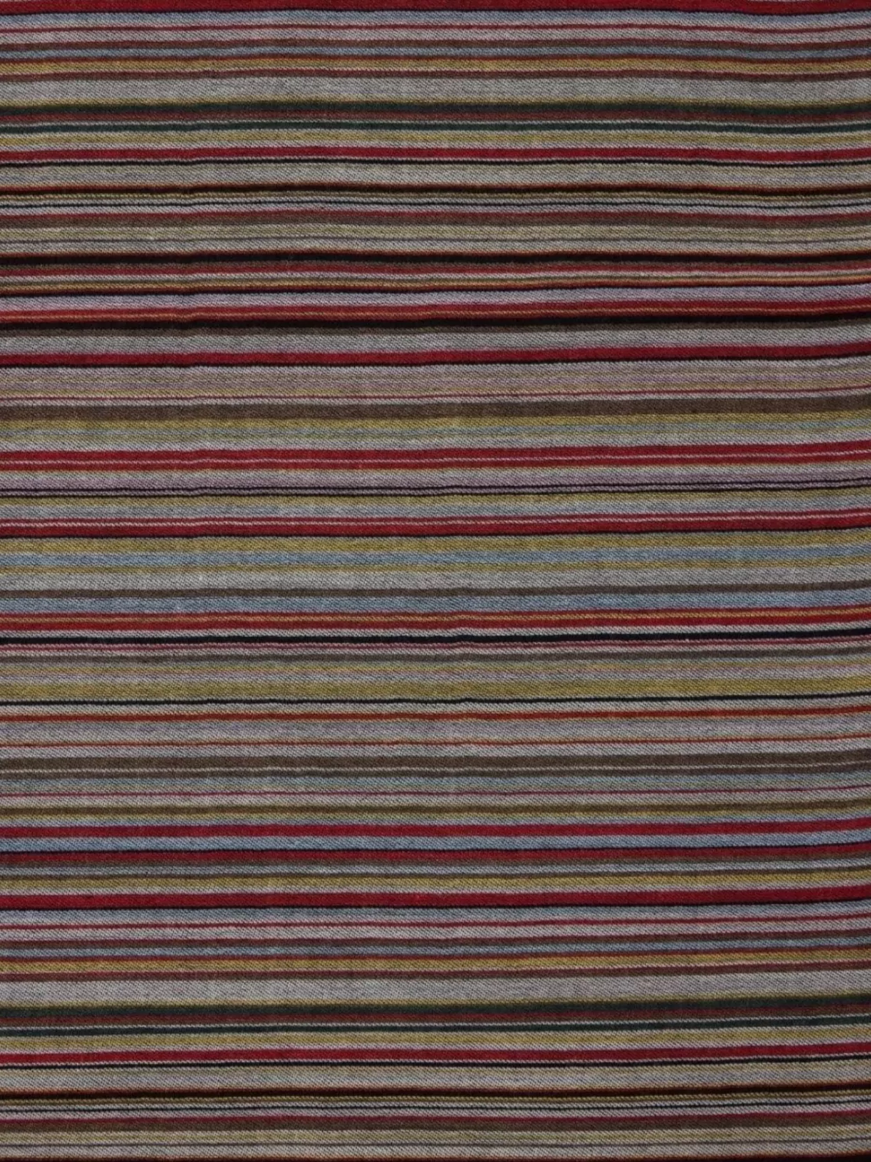 Paul Smith Frayed Edge Striped Pattern Wraparound Scarf