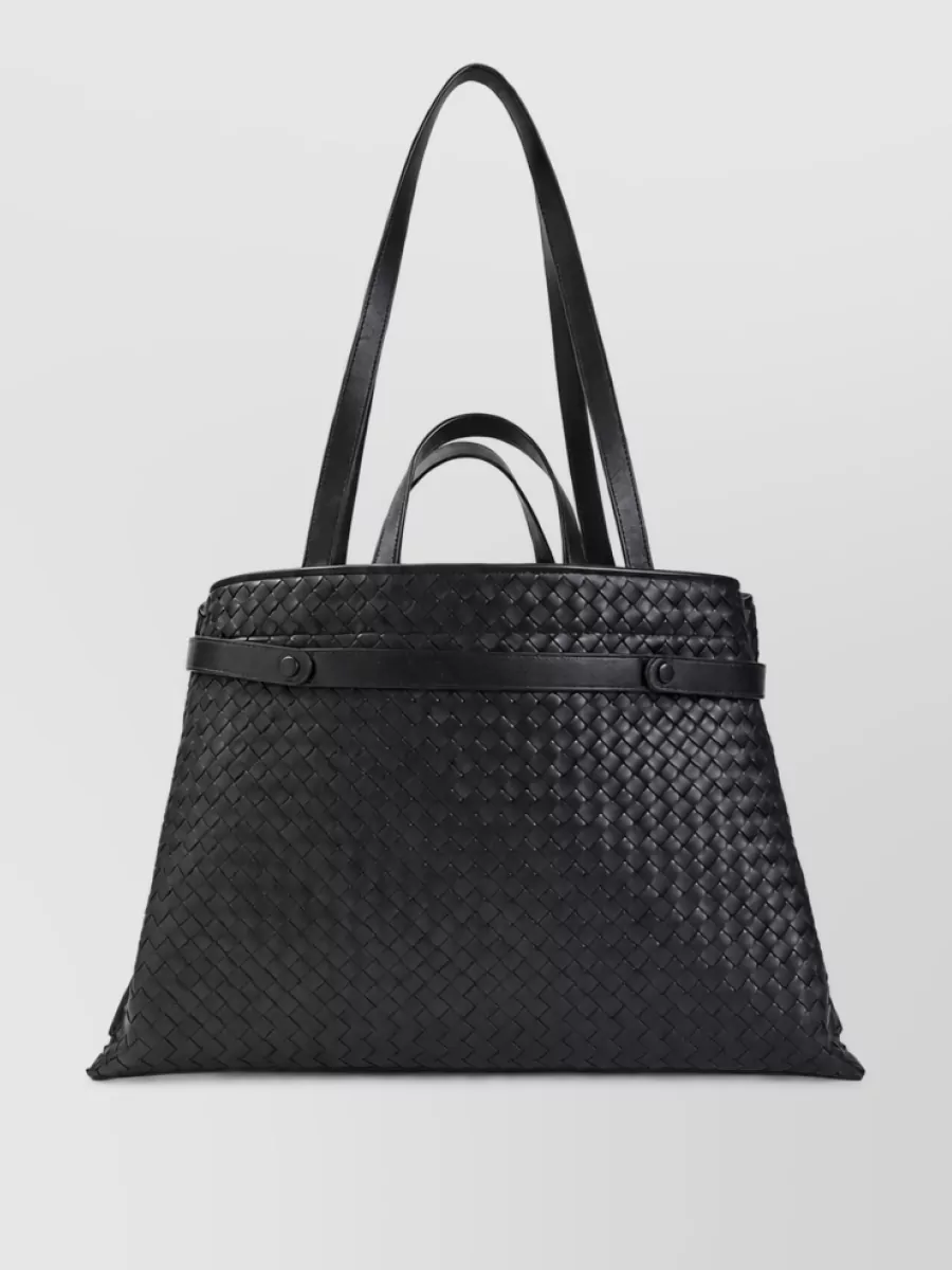 Bottega Veneta Leather Intrecciato Tote Bag
