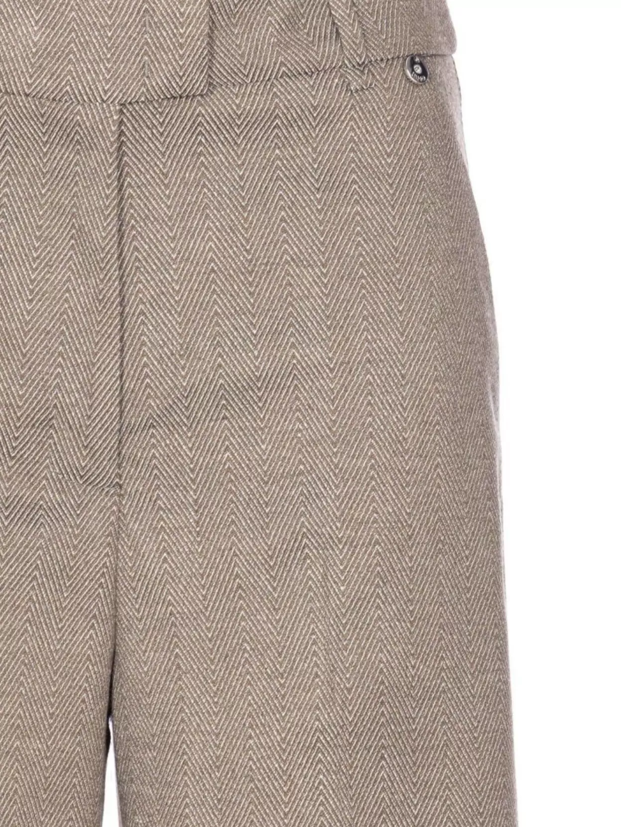 Liu Jo Chevron Herringbone Straight Fit Trousers