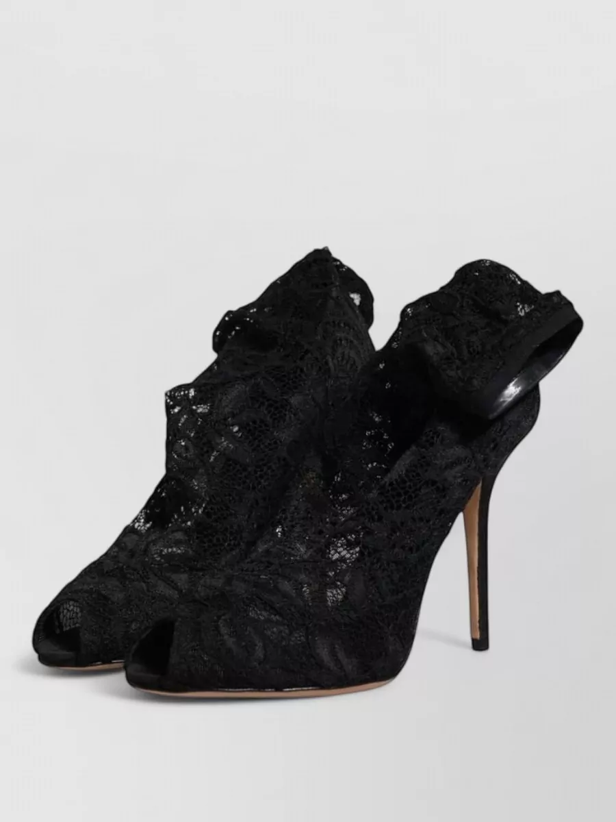 Dolce&Gabbana Lace Peep-Toe Pumps
