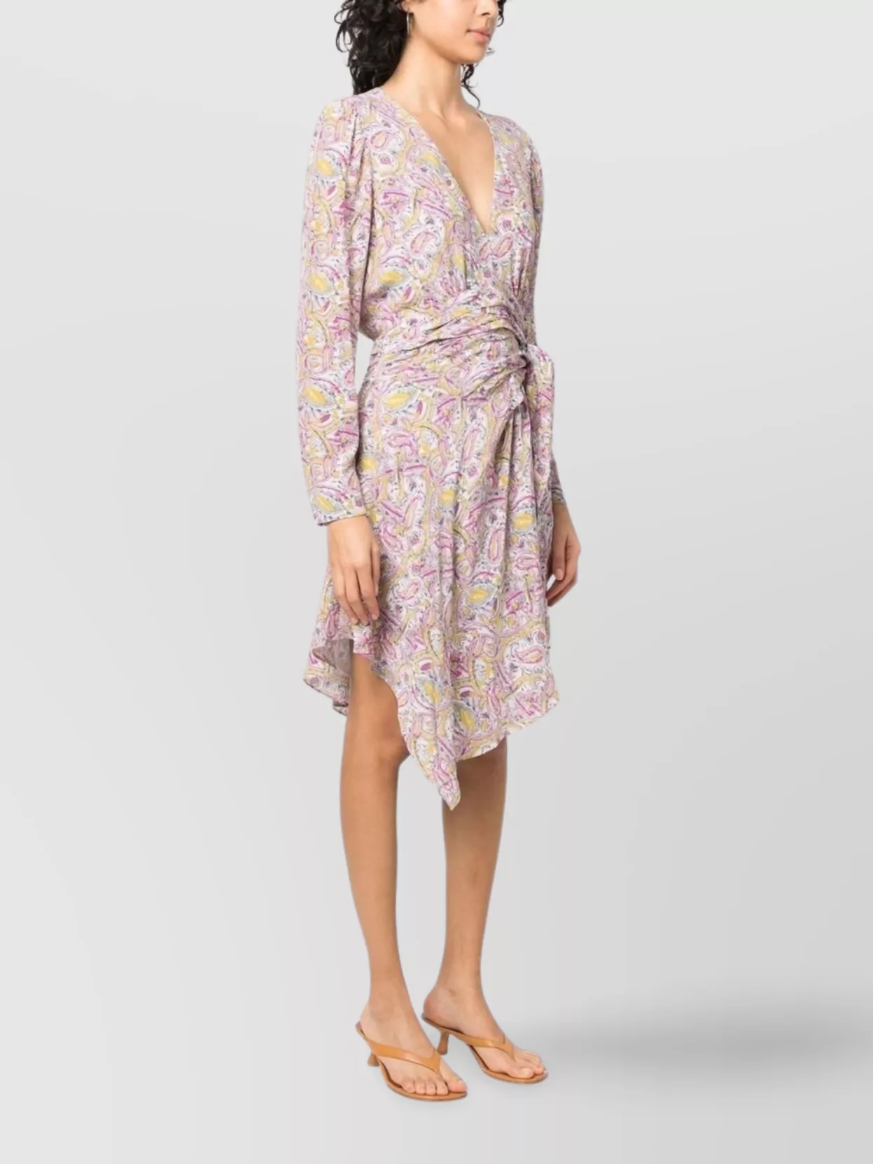 Iro Graphic-print Wrap Minidress