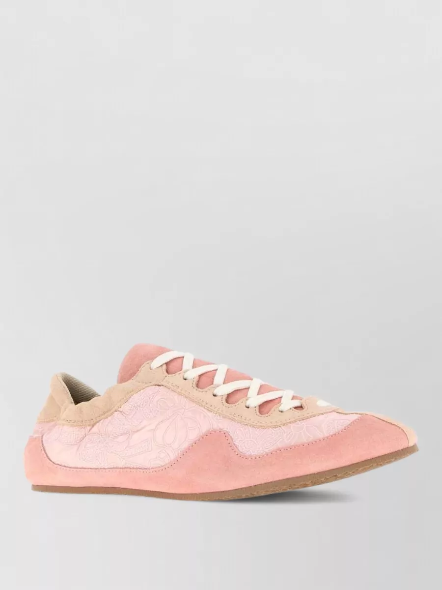 Cecilie Bahnsen suede leather lace-up sneakers