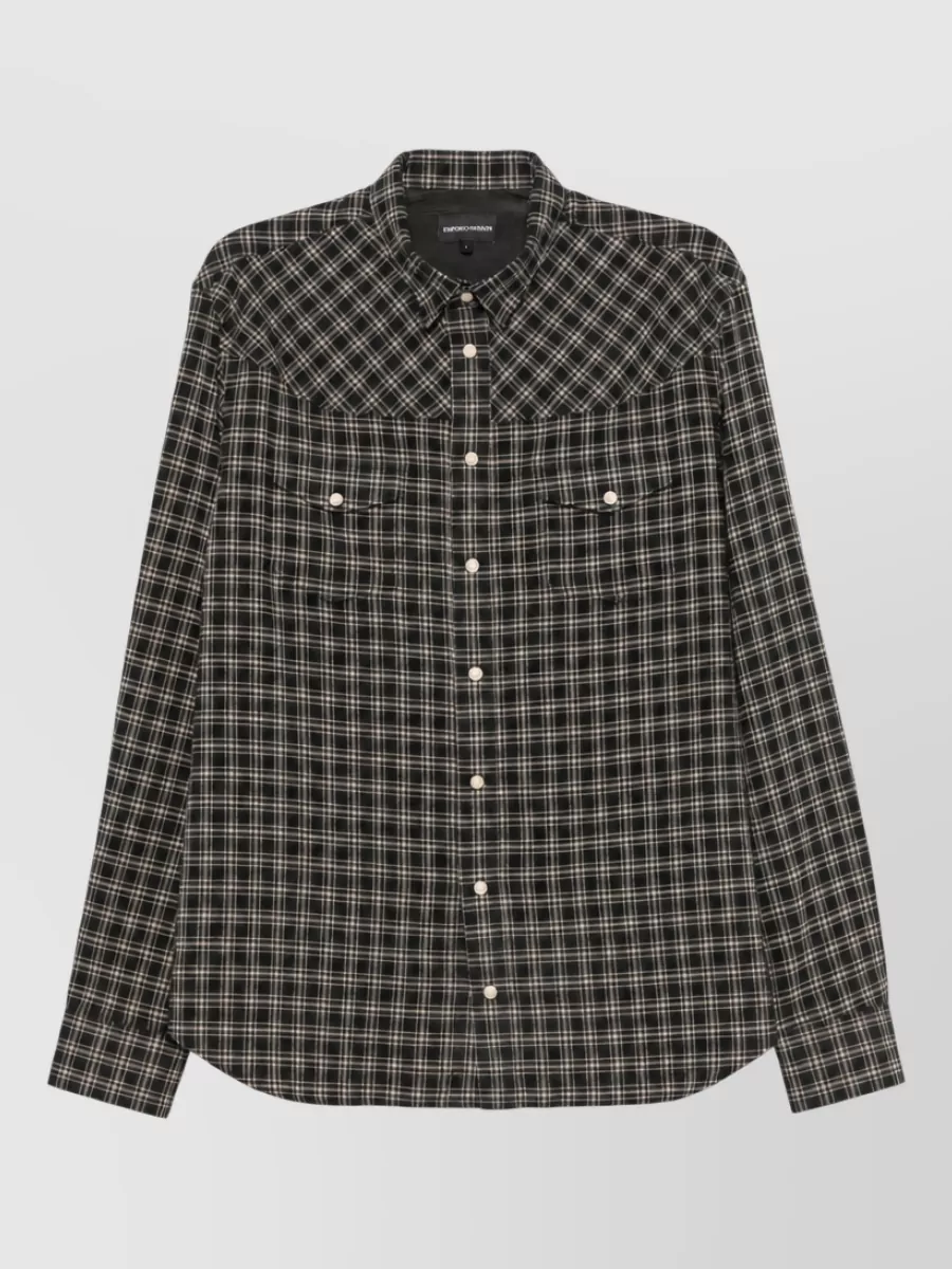 Emporio Armani Checked Flannel Shirt