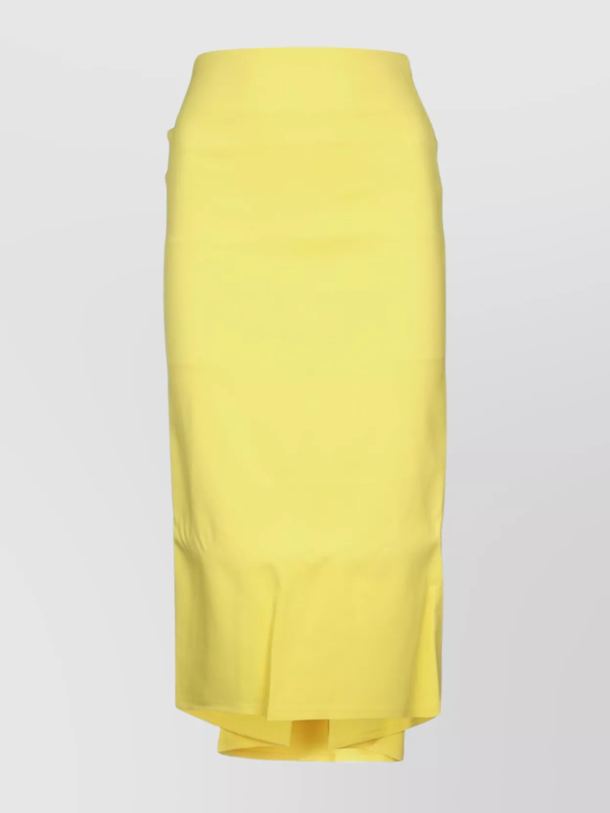 Jacquemus Draped High Waist Midi Skirt In Yellow