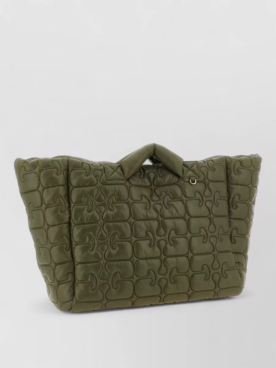 Ganni Na Quilted Xxl Tote Bag