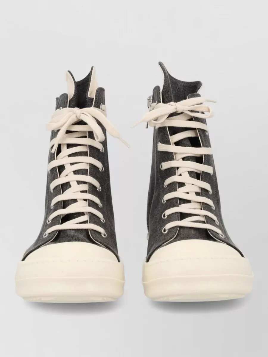 Rick Owens Drkshdw cotton high-top sneakers