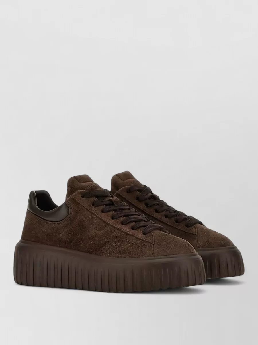 Hogan leather low-top lace-up sneakers