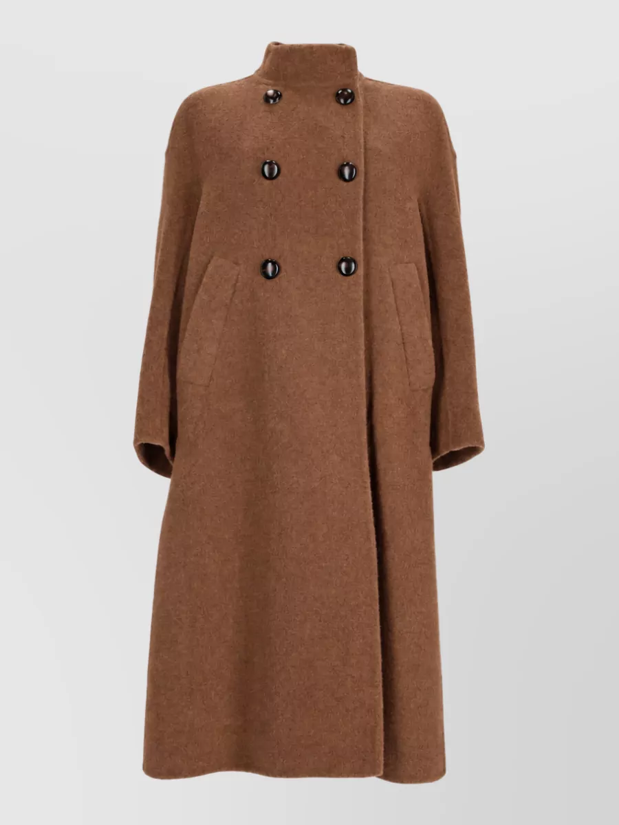 Max Mara leather fitted jacket