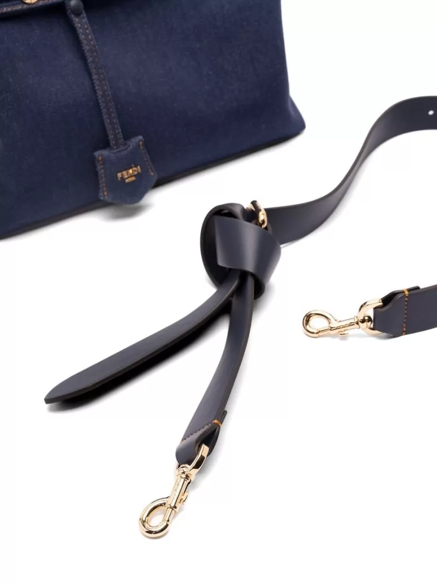 Fendi By The Way Medium Denim Cross-Body Bag