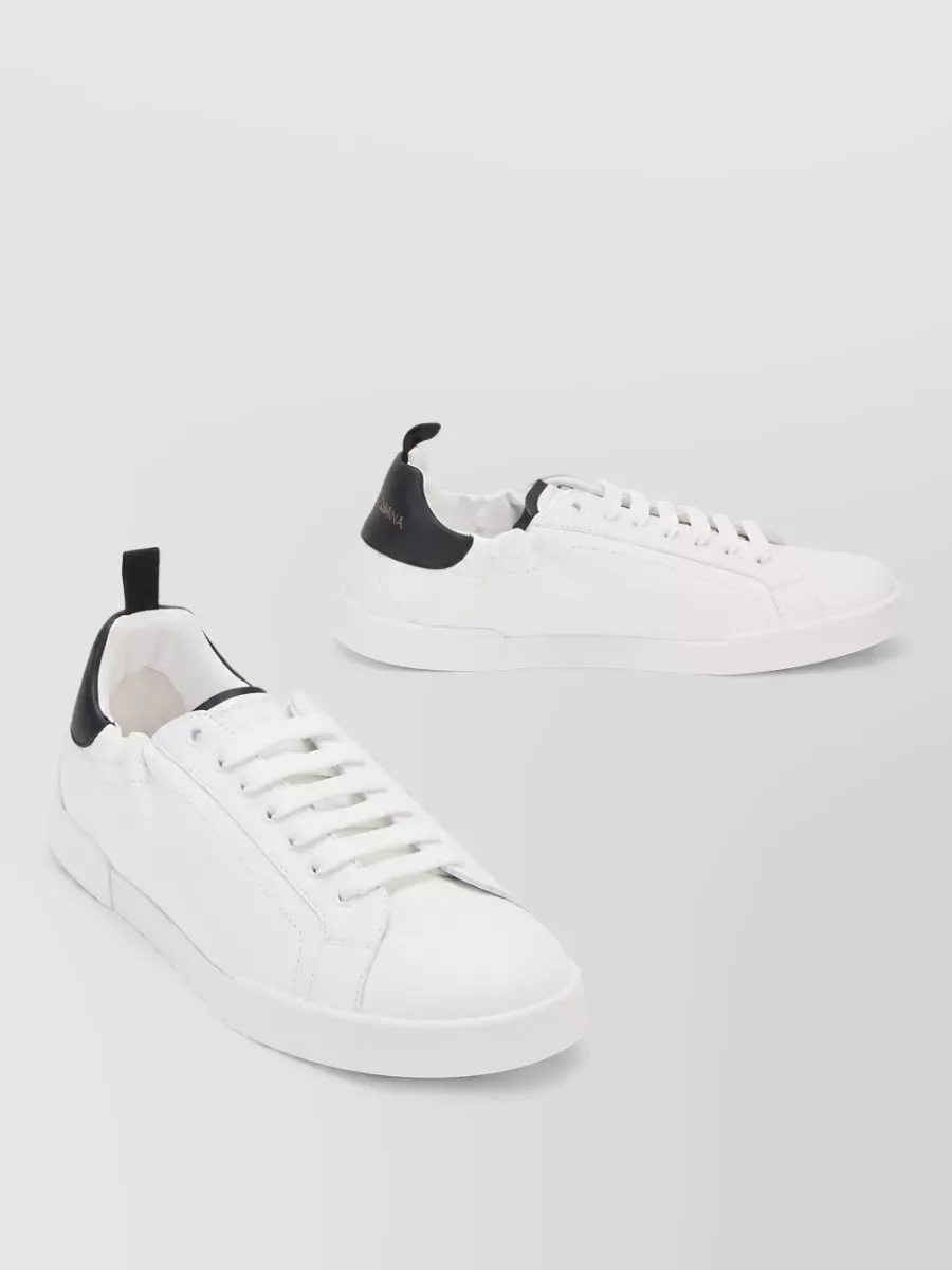 Dolce&Gabbana leather lace-up sneakers
