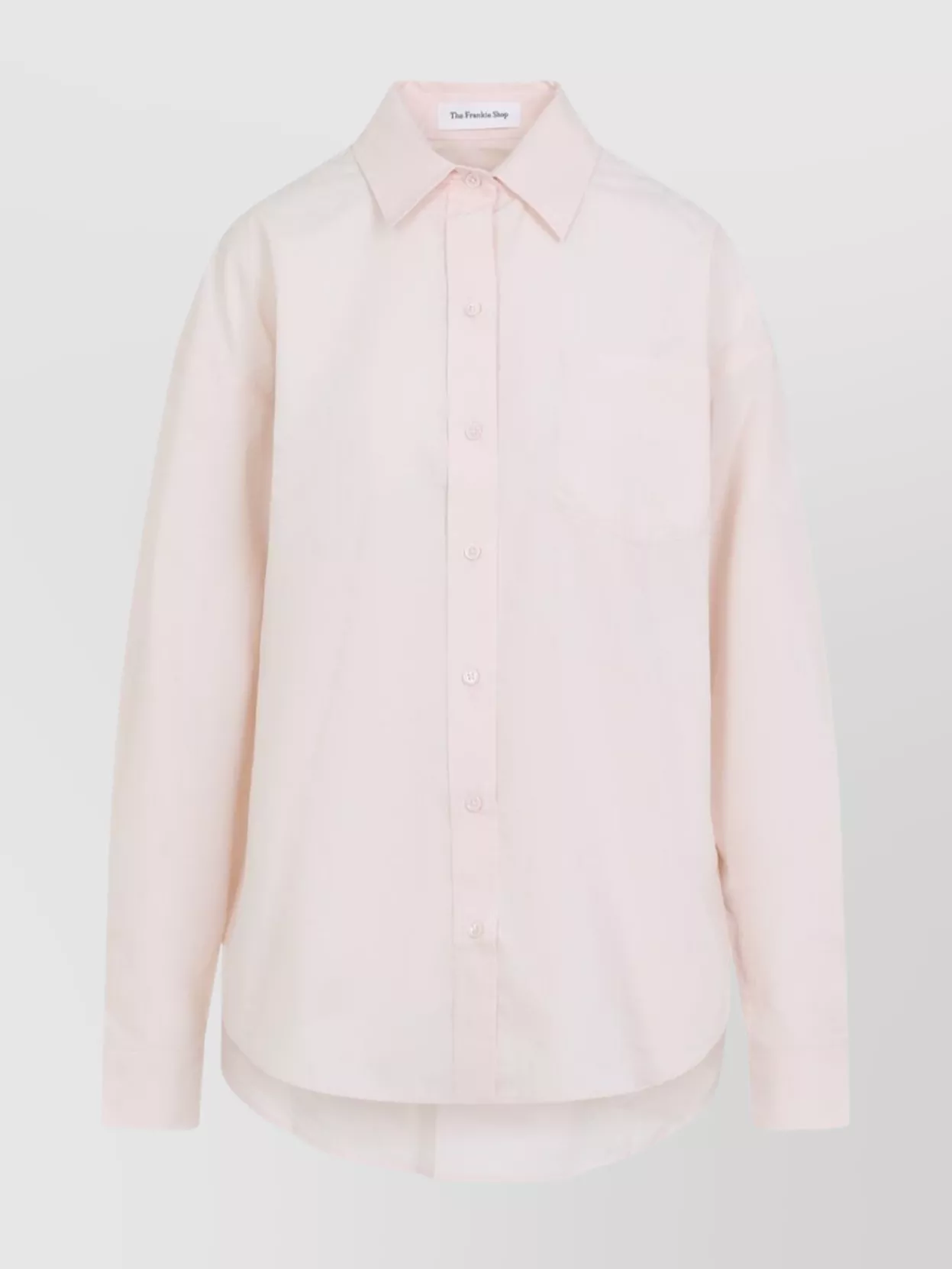 The Frankie Shop Ornella Side Button-up Shirt In Pink