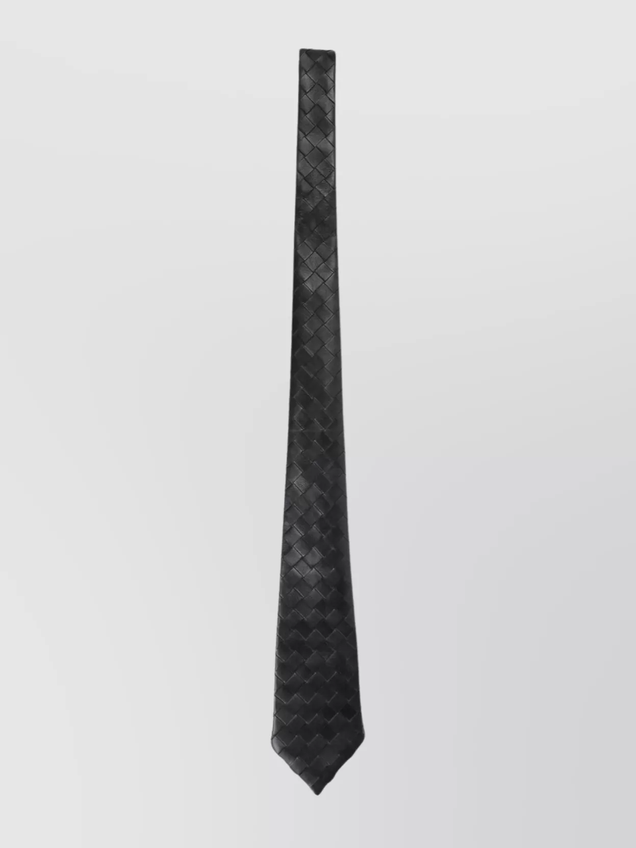 Bottega Veneta Intrecciato Leather Tie Textured Finish