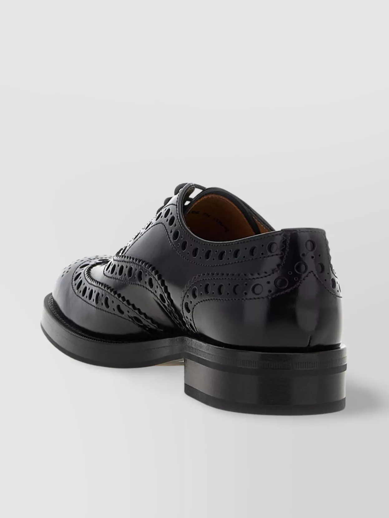 Church's Lace Up Leather Shoes With Brogue Detailing