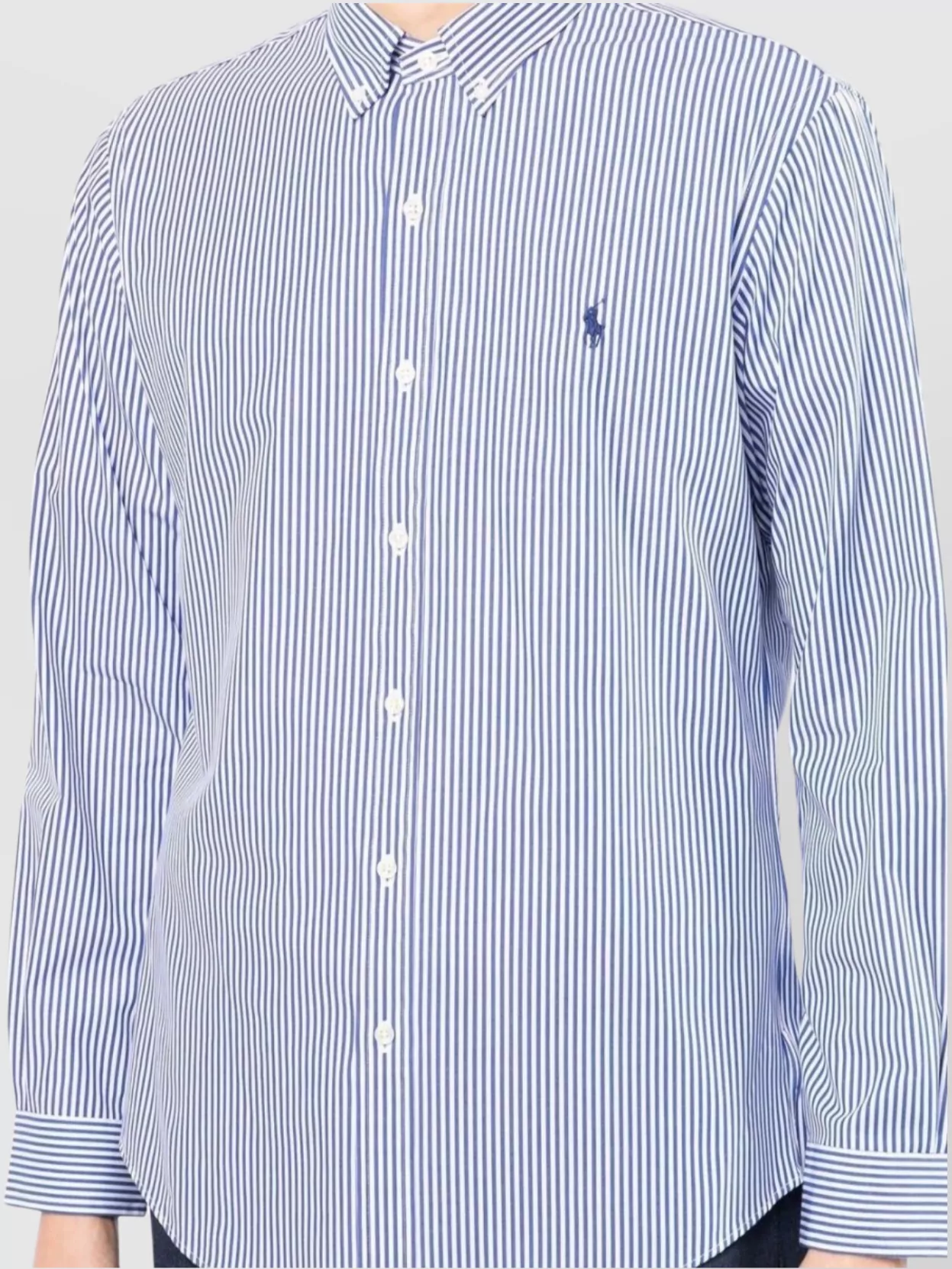 Ralph Lauren Long Sleeve Striped Button-Down Collar Shirt