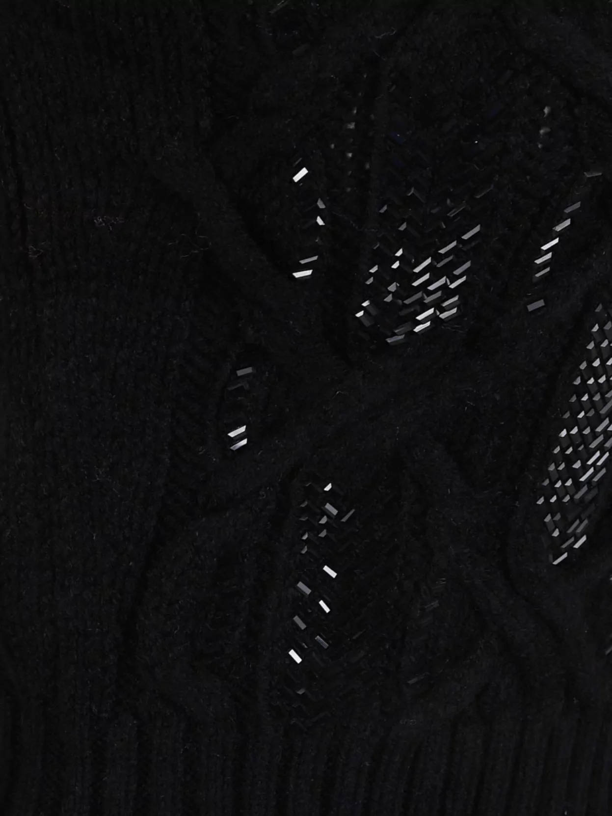 Ermanno Scervino Cable Knit High Neck Sleeveless Top