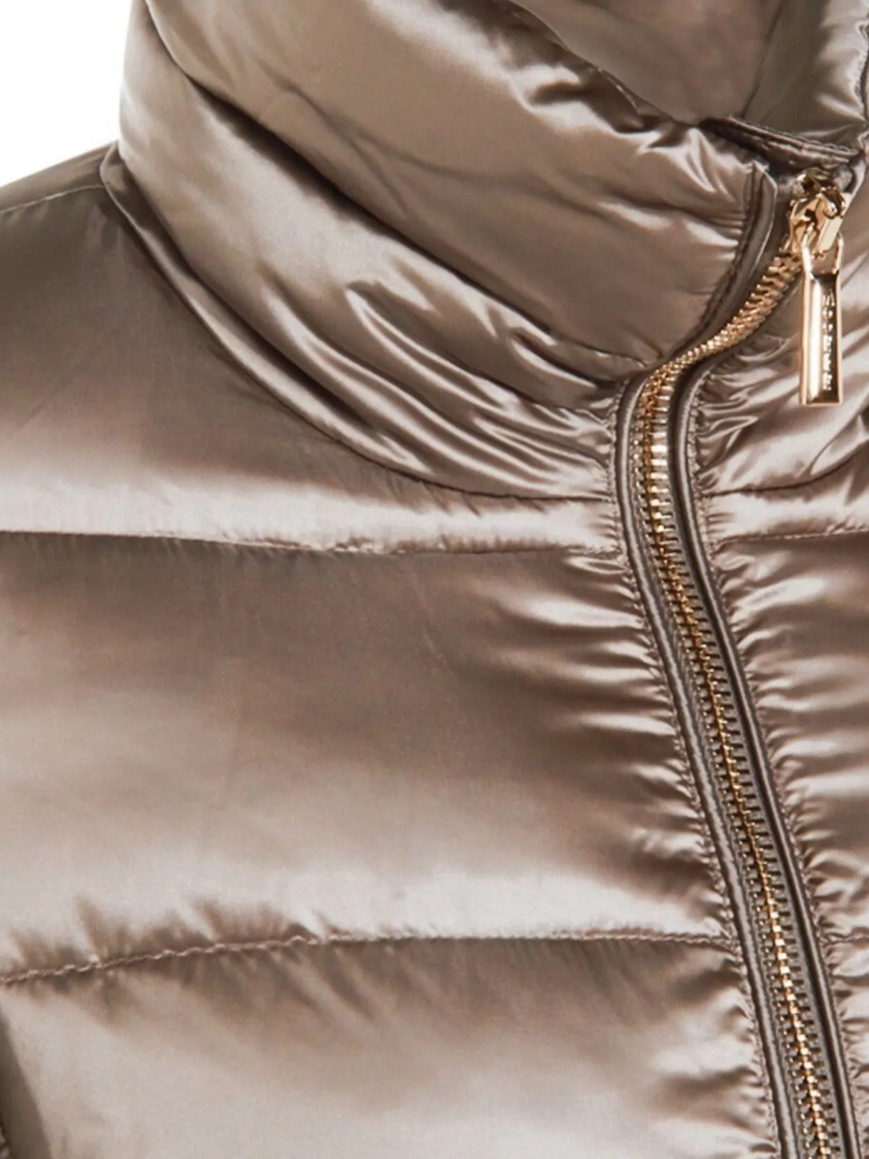 Moorer Long Quilted Down Jacket With High Collar