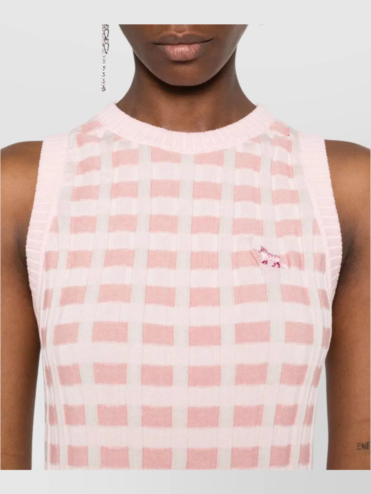 Maison Kitsuné Maison Kitsune` Fox Pattern Midi Dress