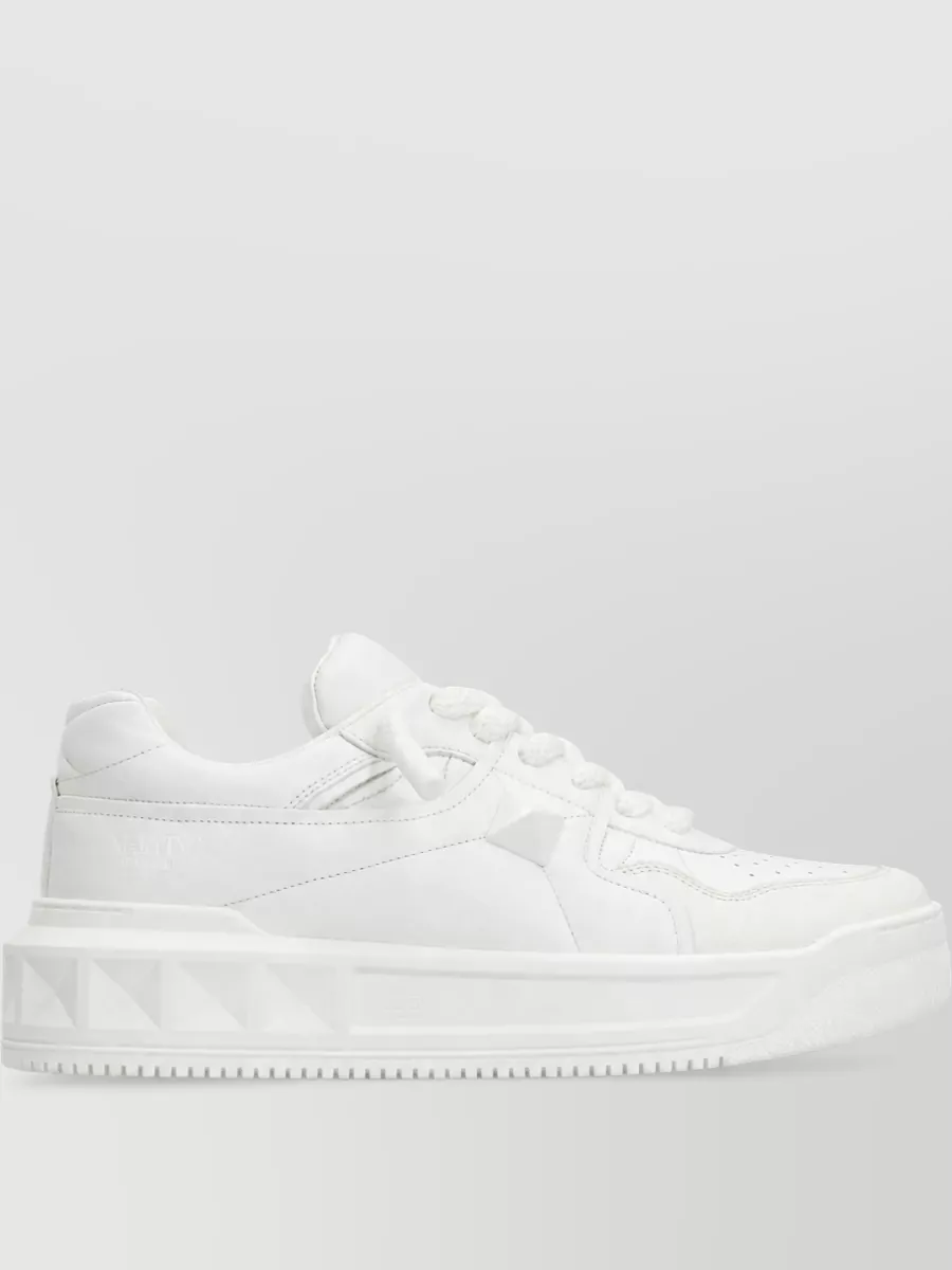 Valentino Leather Low-Top Sneakers