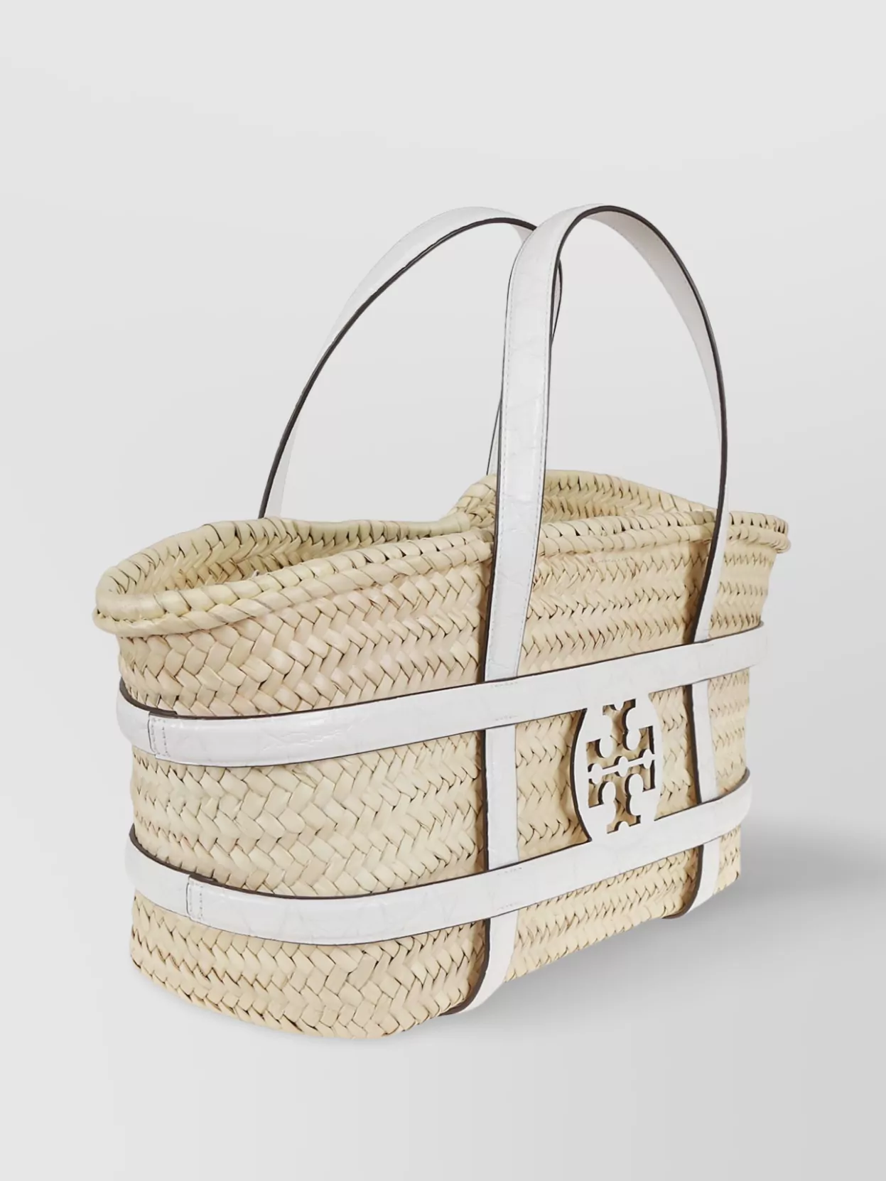 Tory Burch Straw Basket Tote Bag