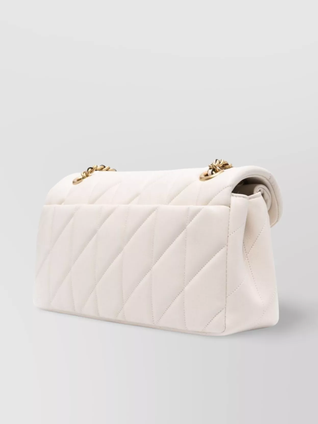 Coach Quilted Leather Shoulder Bag With Chain Strap