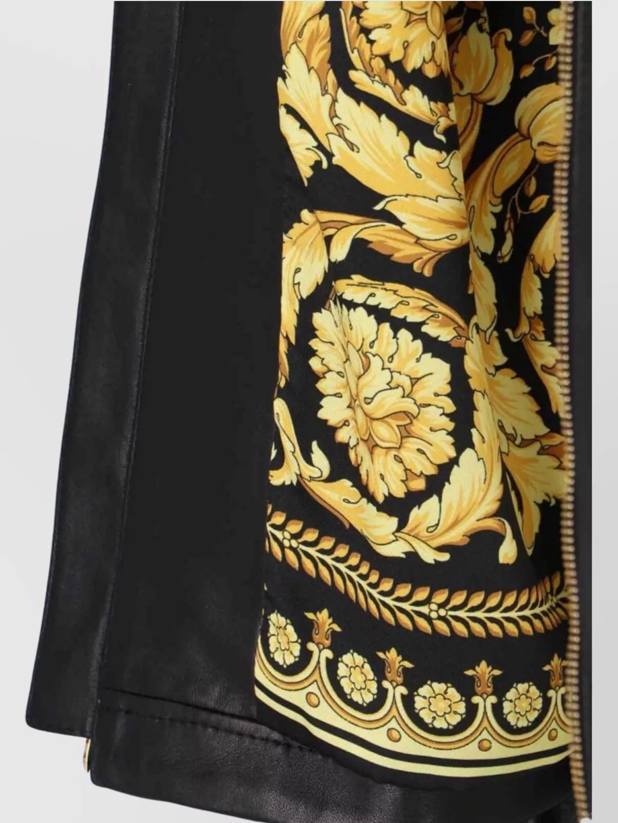 Versace Jacket High Collar Elastic Cuffs