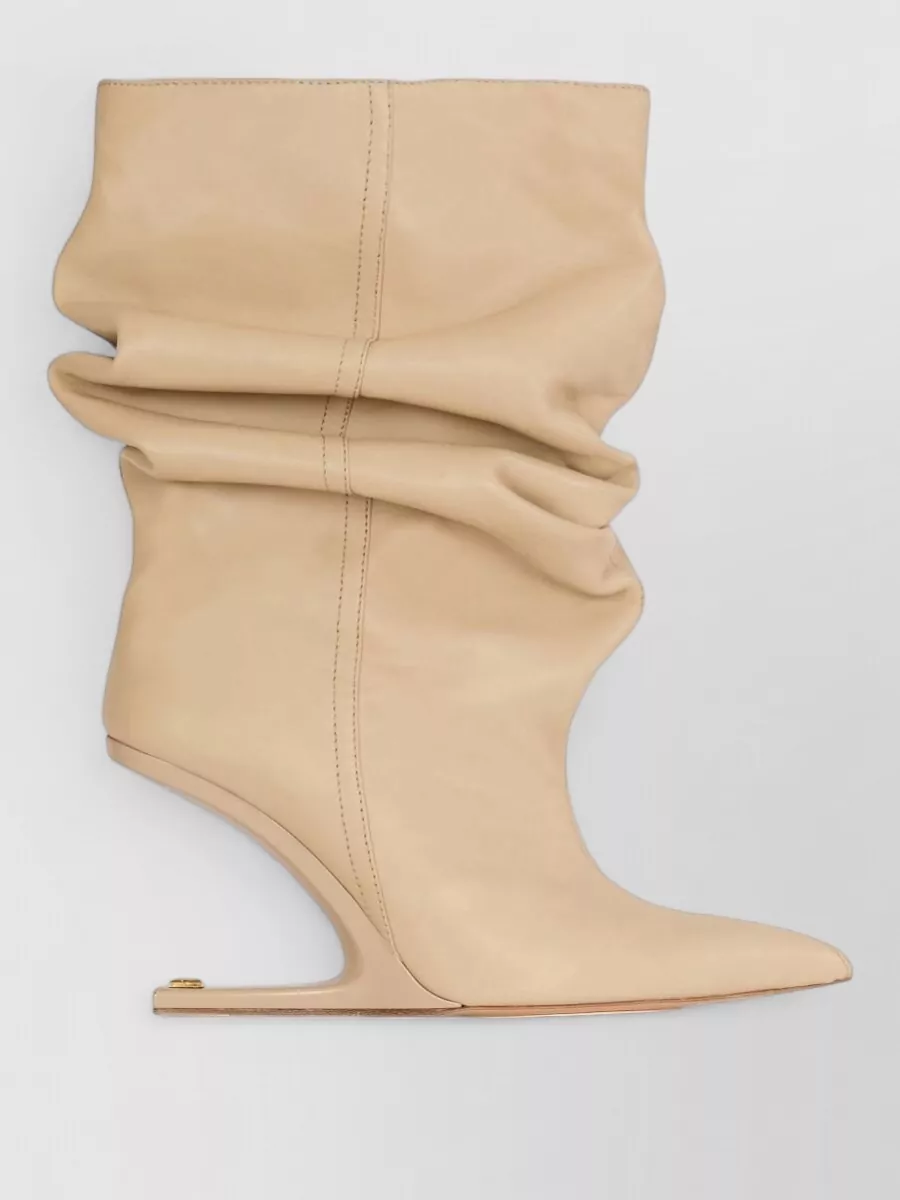 Balmain Leather Ankle Boots