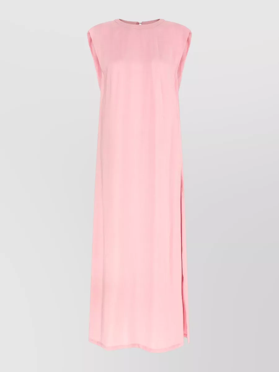 Nude Sleeveless Maxi Dress