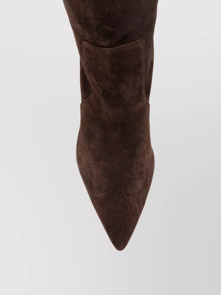Paris Texas Suede Leather Ankle Boots
