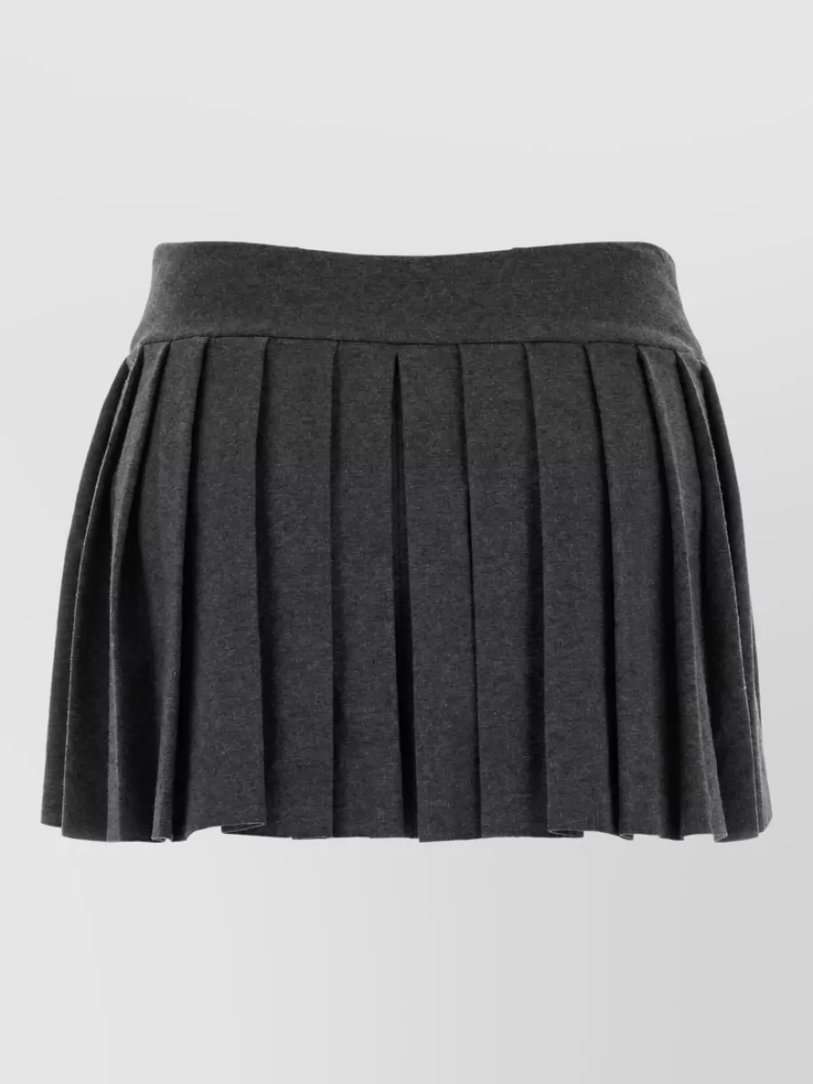 Norma Kamali cotton jersey mini skirt
