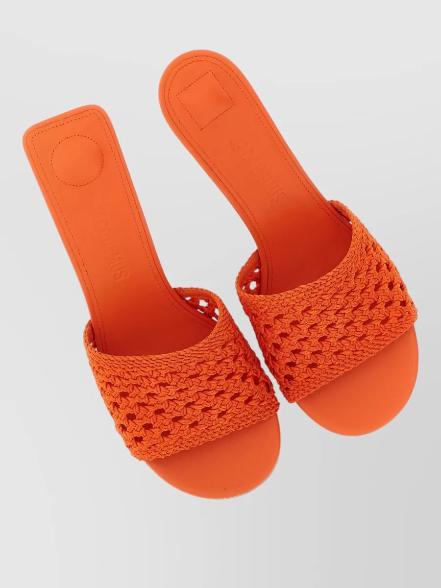 Jacquemus Braided Raffia Sandals