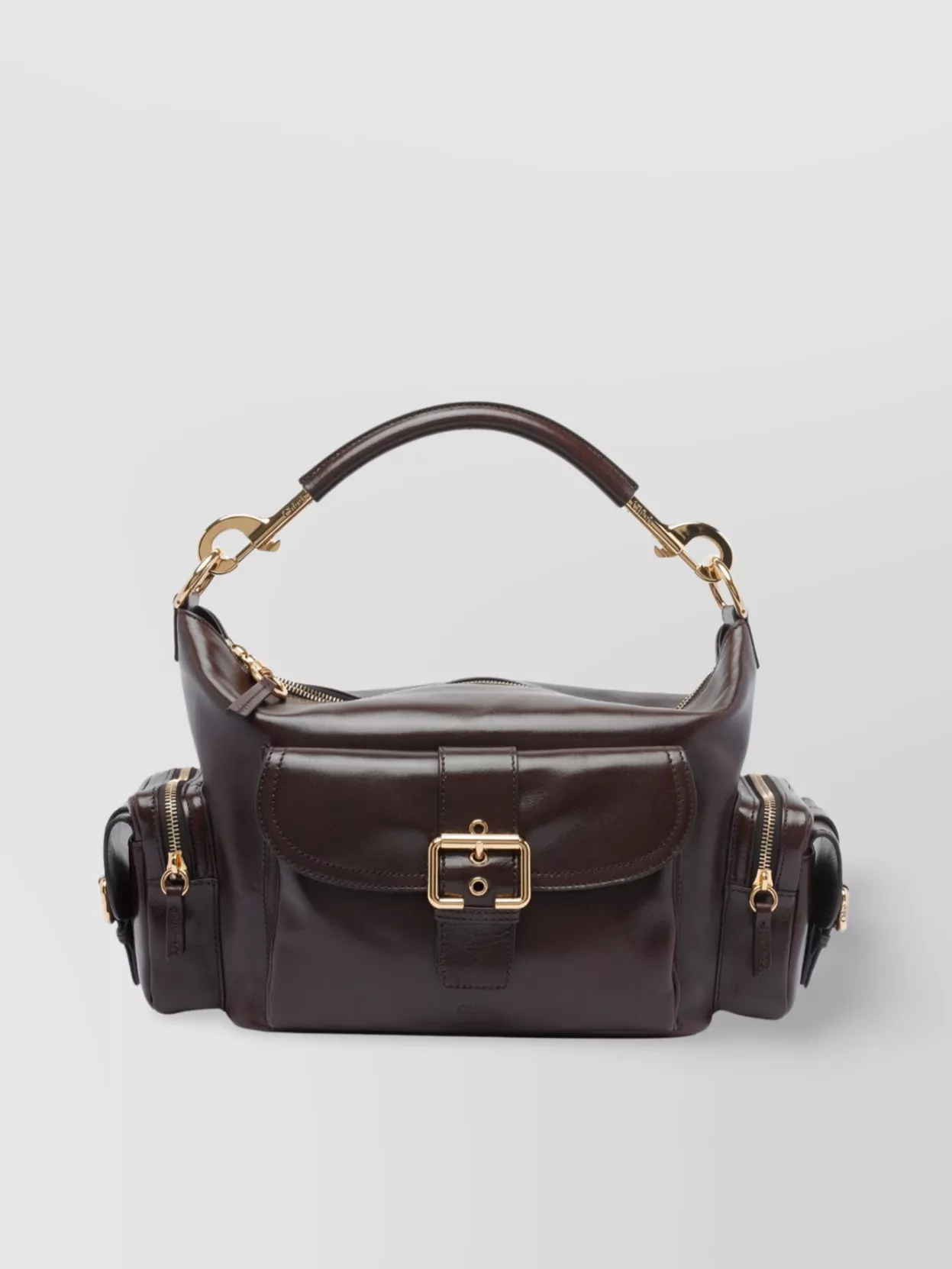 Chloé Leather Camera Bag Buckle Detail