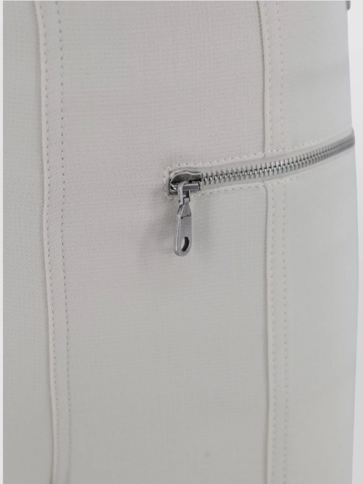 Etro High Waist Straight Cut Wool Trousers