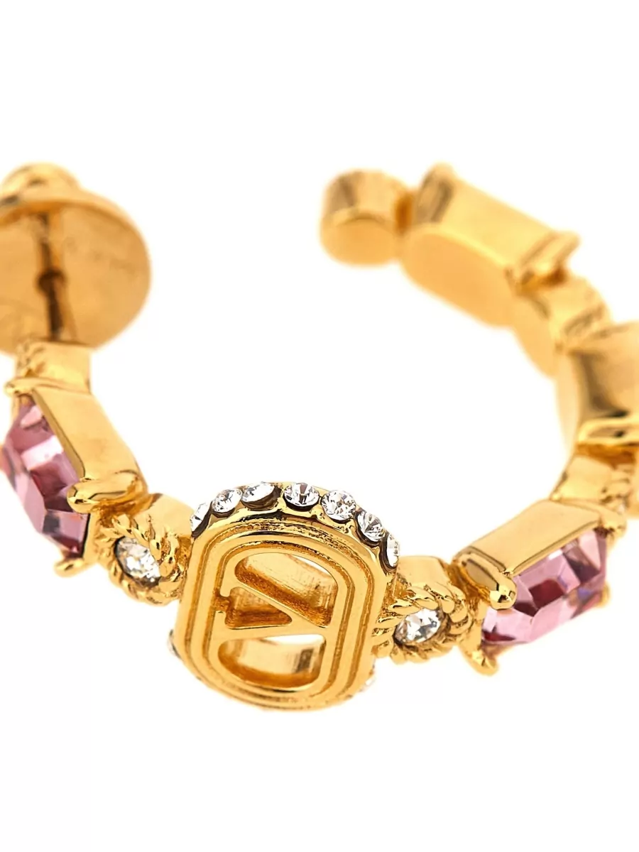 Valentino Garavani Crystal-Embellished Hoop Earrings