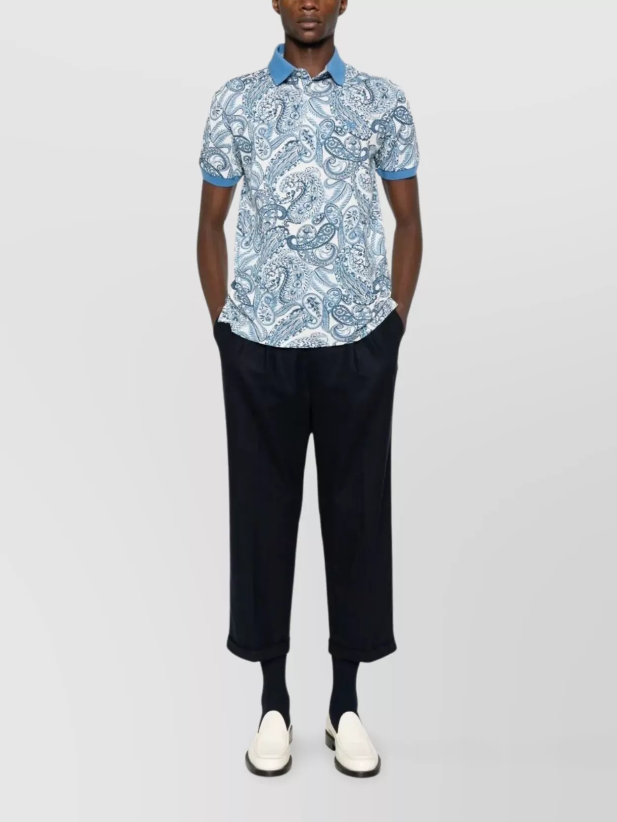 Etro Roma Paisley Pattern Polo Shirt