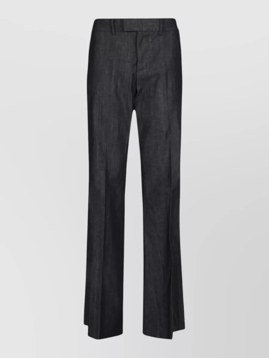 Seafarer denim flared wide-leg jeans