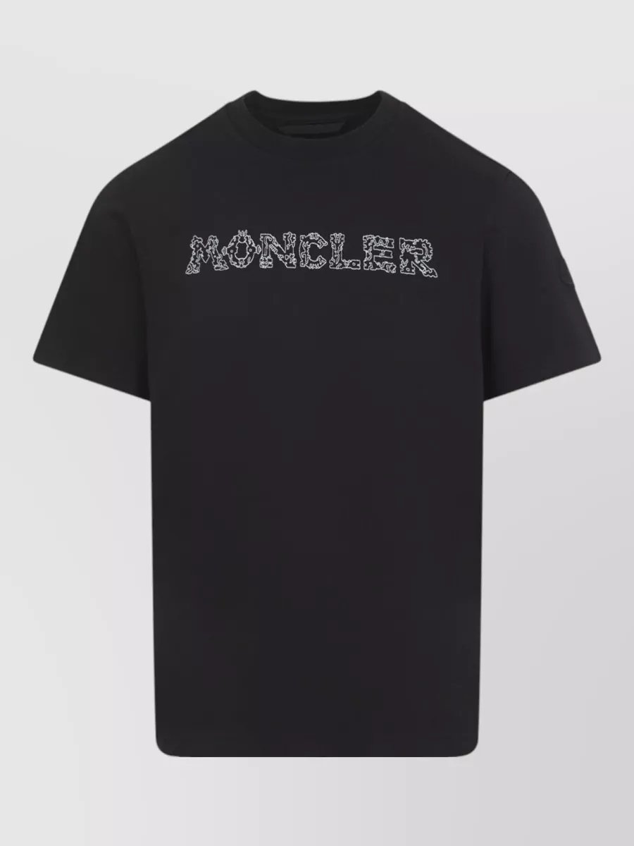 Moncler Logo Print Short Sleeve T-Shirt