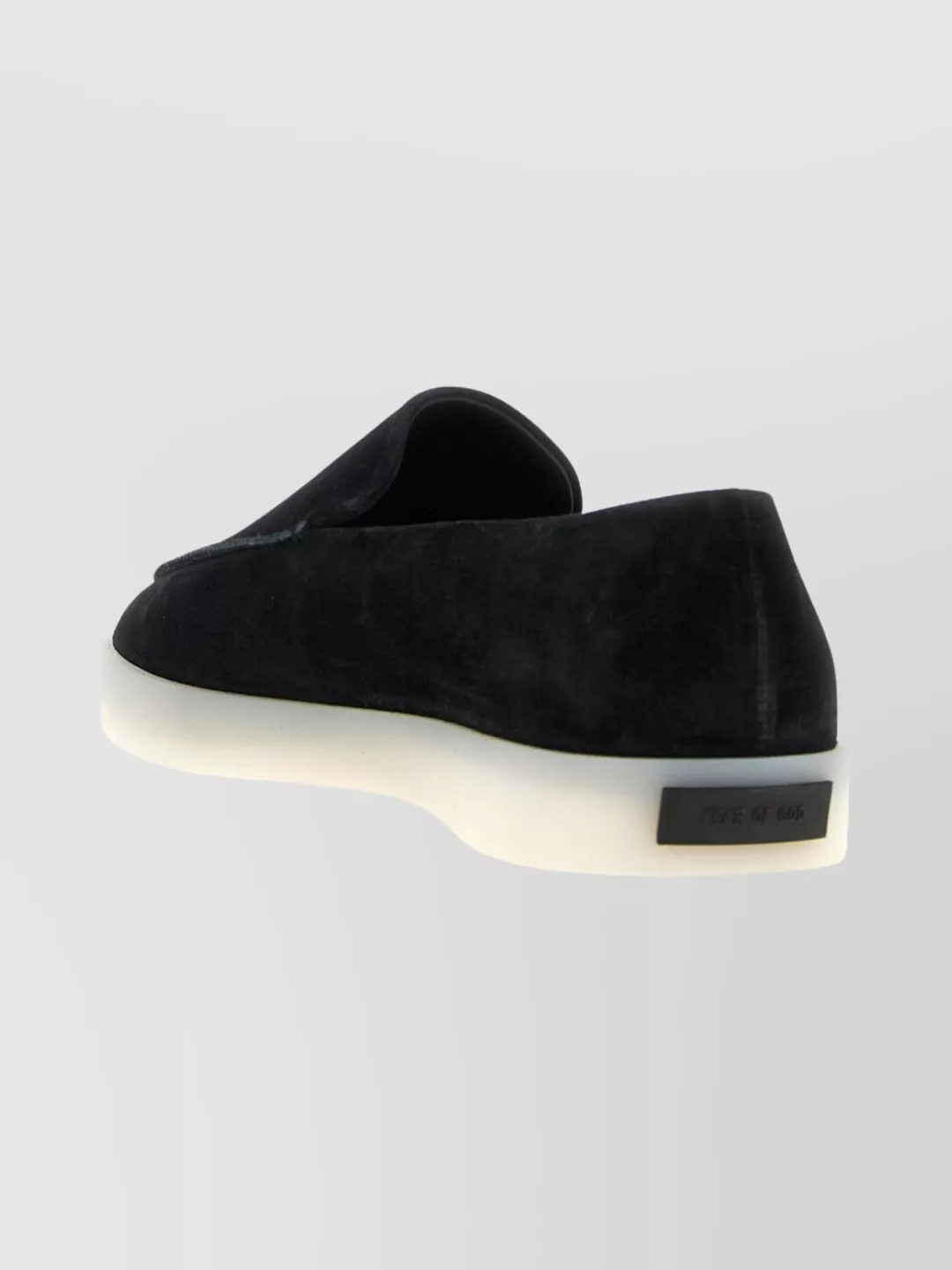 Fear Of God Suede Round Toe Loafers With Rubber Sole