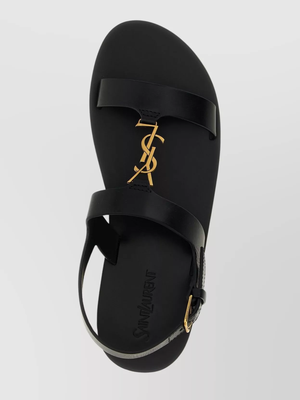 Saint Laurent Cassandre Sandals In Smooth Leather