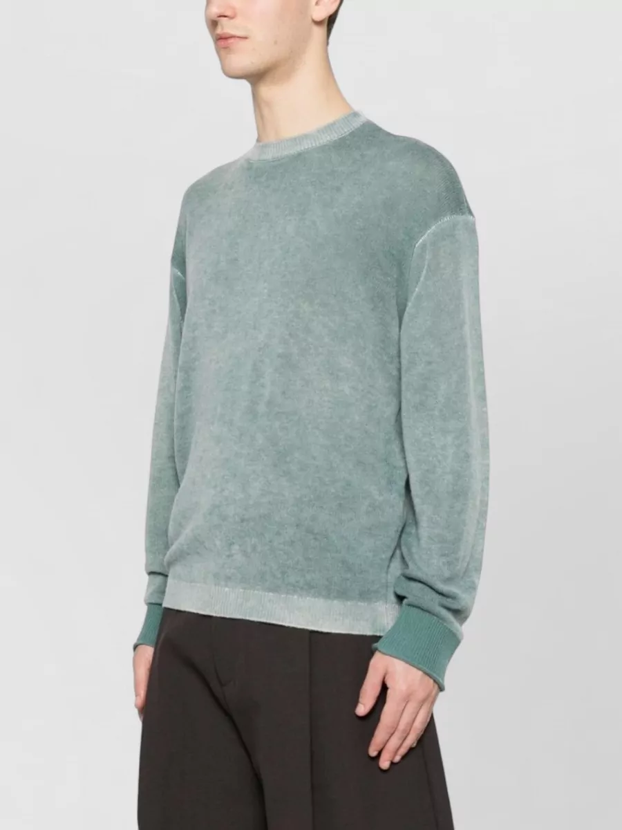Emporio Armani Wool Cashmere Crew Neck Sweater