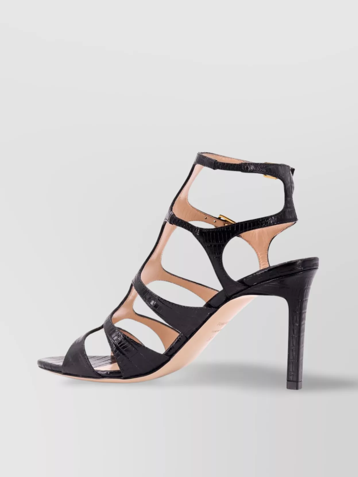 Tom Ford Leather Sandals Croco Effect