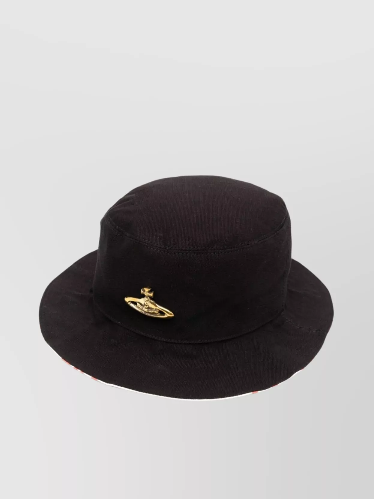 Shop Vivienne Westwood Modern Graphic Print Hat In Black