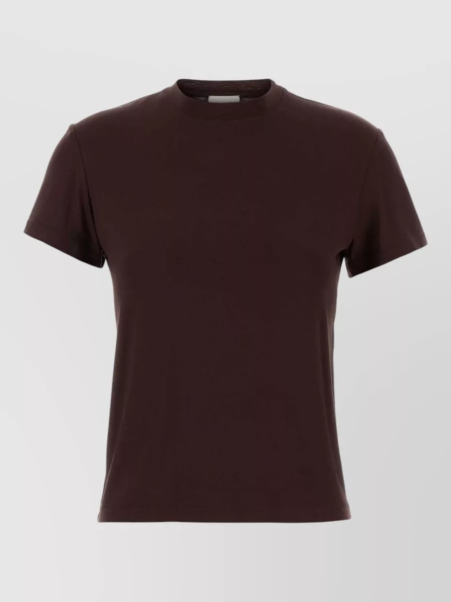 Magda Butrym Stretch cupro crew neck short sleeve top