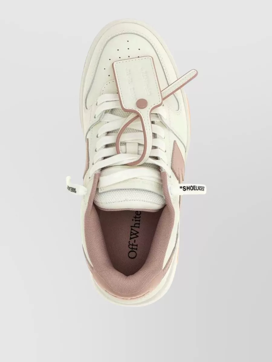 Off-White Leather Low-Top Sneakers