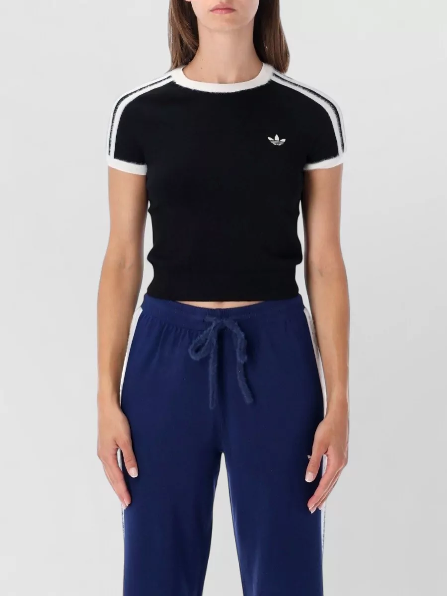 Adidas Originals fine-knit slim-fit short-sleeve t-shirt