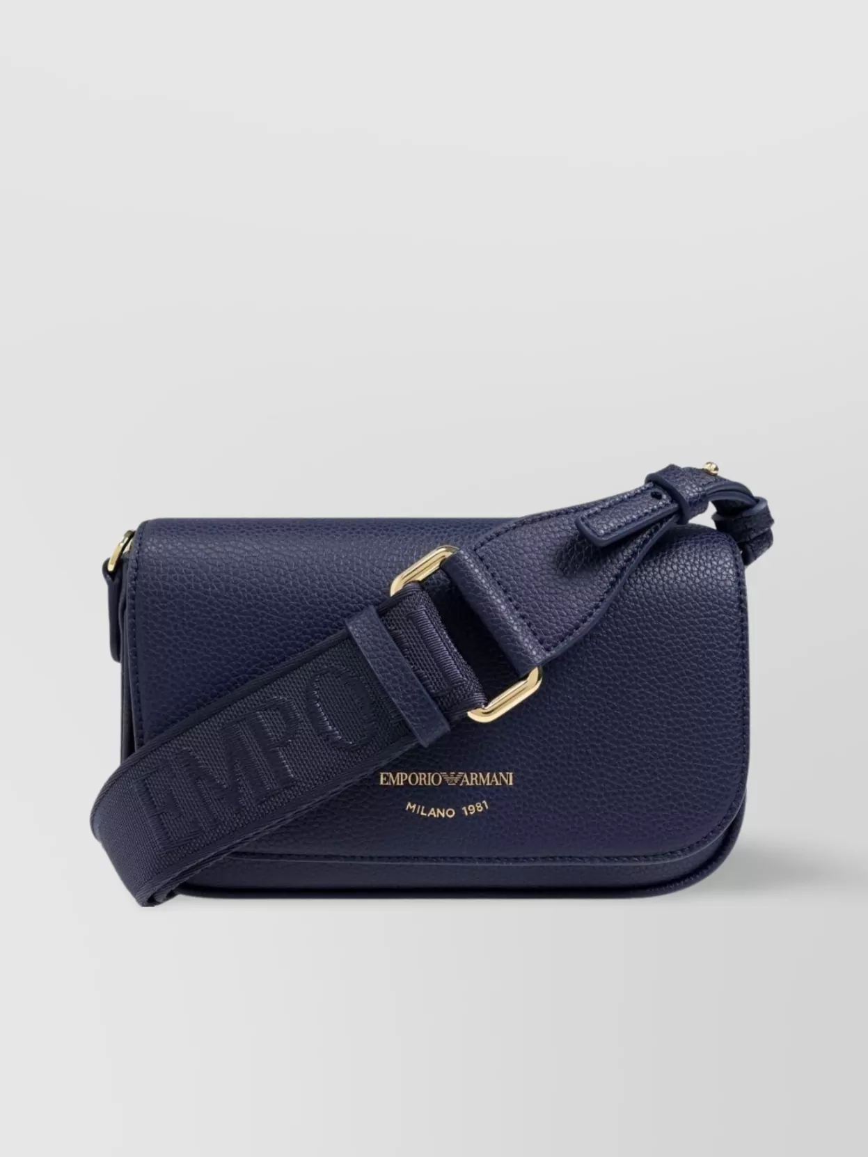 Emporio Armani Chain Strap Faux Leather Satchel