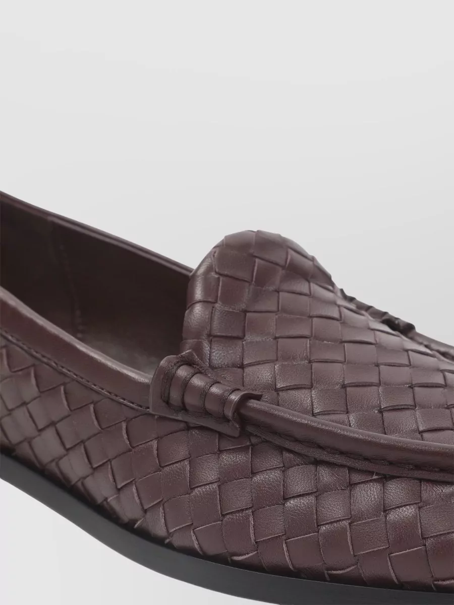 Bottega Veneta Leather Intrecciato Loafers