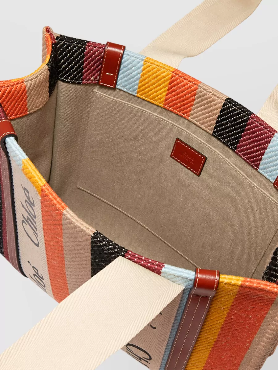 Chloé Woody Linen Beach Bag